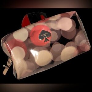 Kate Spade Pink Makeup Cosmetic Case Bag
Sz.  3” x 4” x 6”